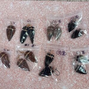 Authentic Native crafted beautiful handmade arrowhead earrings & pendants! Indiv
